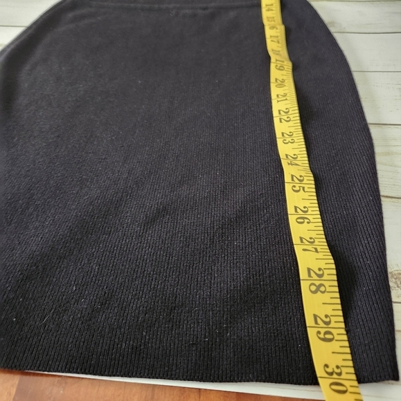 Debu Bodycon Stretch Knit Sleeveless Dress Size S Black Lace Up & Cut Out Back - Picture 9 of 9